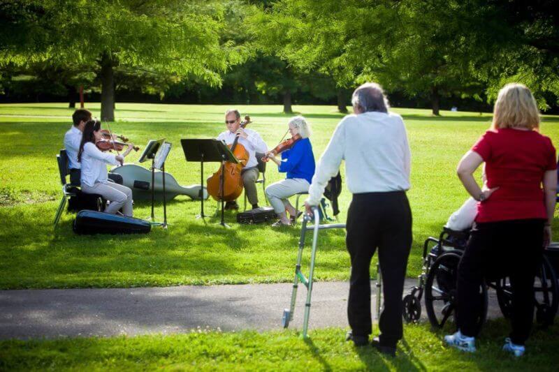 outdoor park concert outside